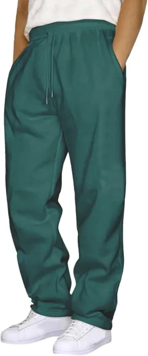 Men's Sweatpants Drawstring Joggers with Pockets Workout Trousers Baggy Lounge Pant Loose Fit Sweatpants for Men