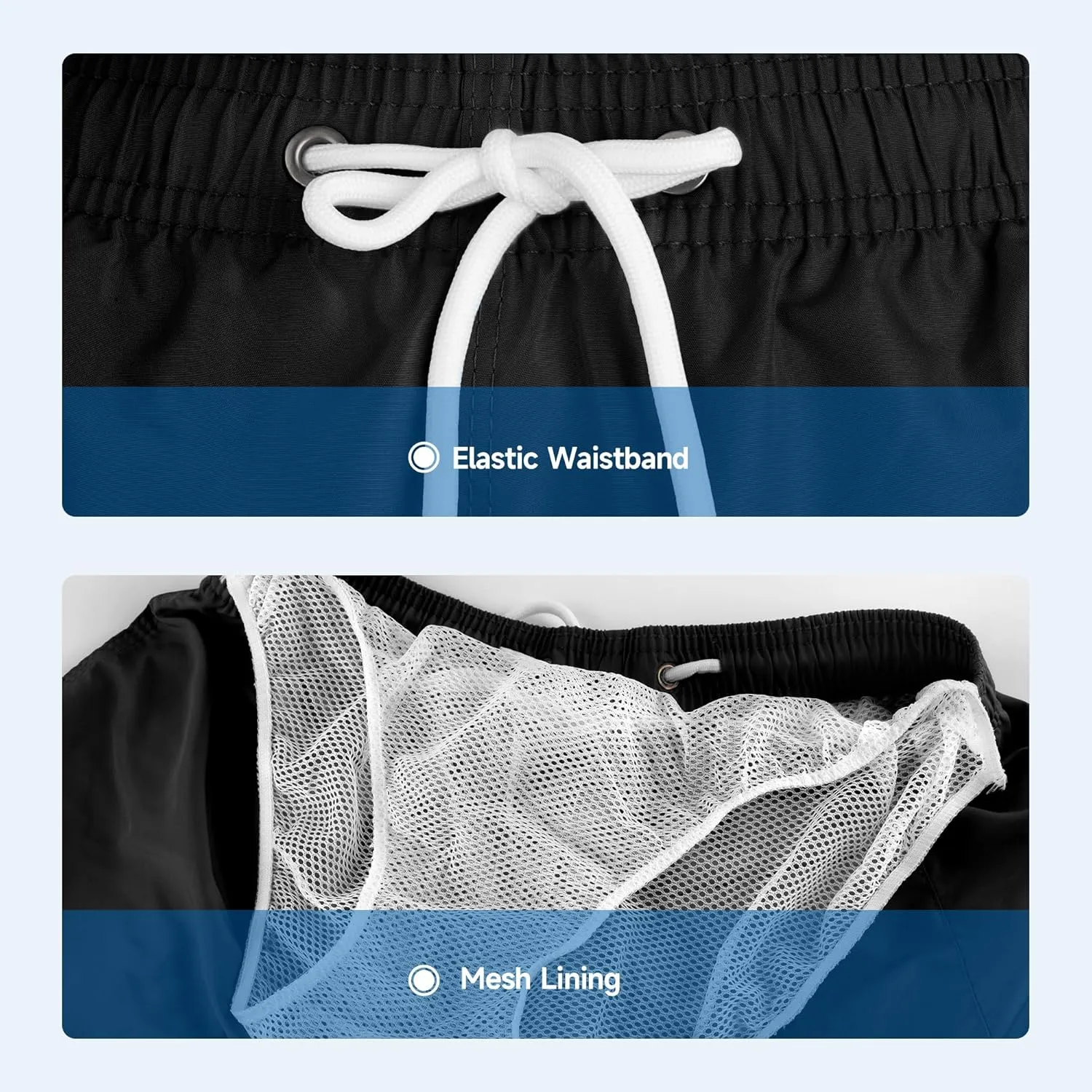 Mens Swim Trunks Swim Shorts Swimwear Quick Dry 7??Swimming Trunks with Mesh Lining