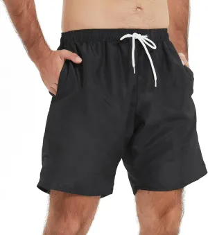 Mens Swim Trunks Swim Shorts Swimwear Quick Dry 7??Swimming Trunks with Mesh Lining