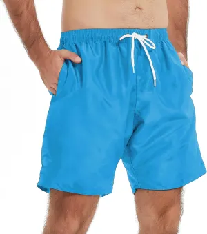 Mens Swim Trunks Swim Shorts Swimwear Quick Dry 7??Swimming Trunks with Mesh Lining