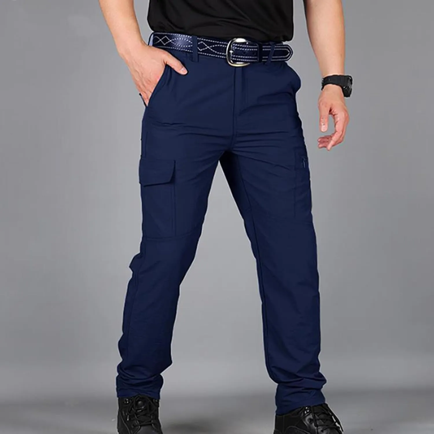 Men's Tactical Pants, Water Resistant Cargo Pants, Lightweight Work Hiking Pants, Outdoor Athletic Military Army Pants
