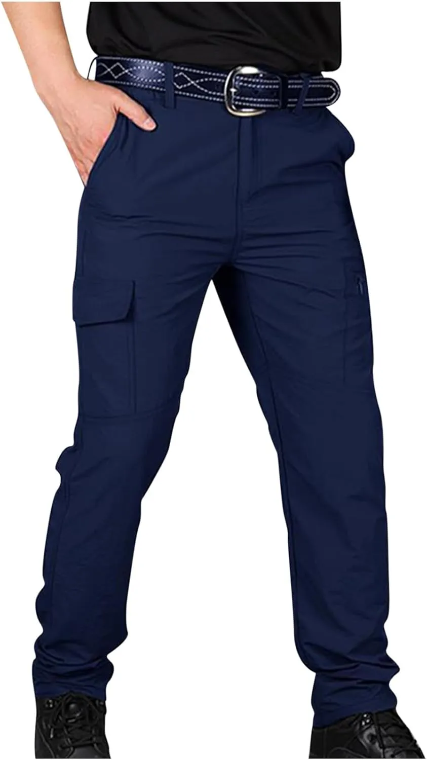 Men's Tactical Pants, Water Resistant Cargo Pants, Lightweight Work Hiking Pants, Outdoor Athletic Military Army Pants