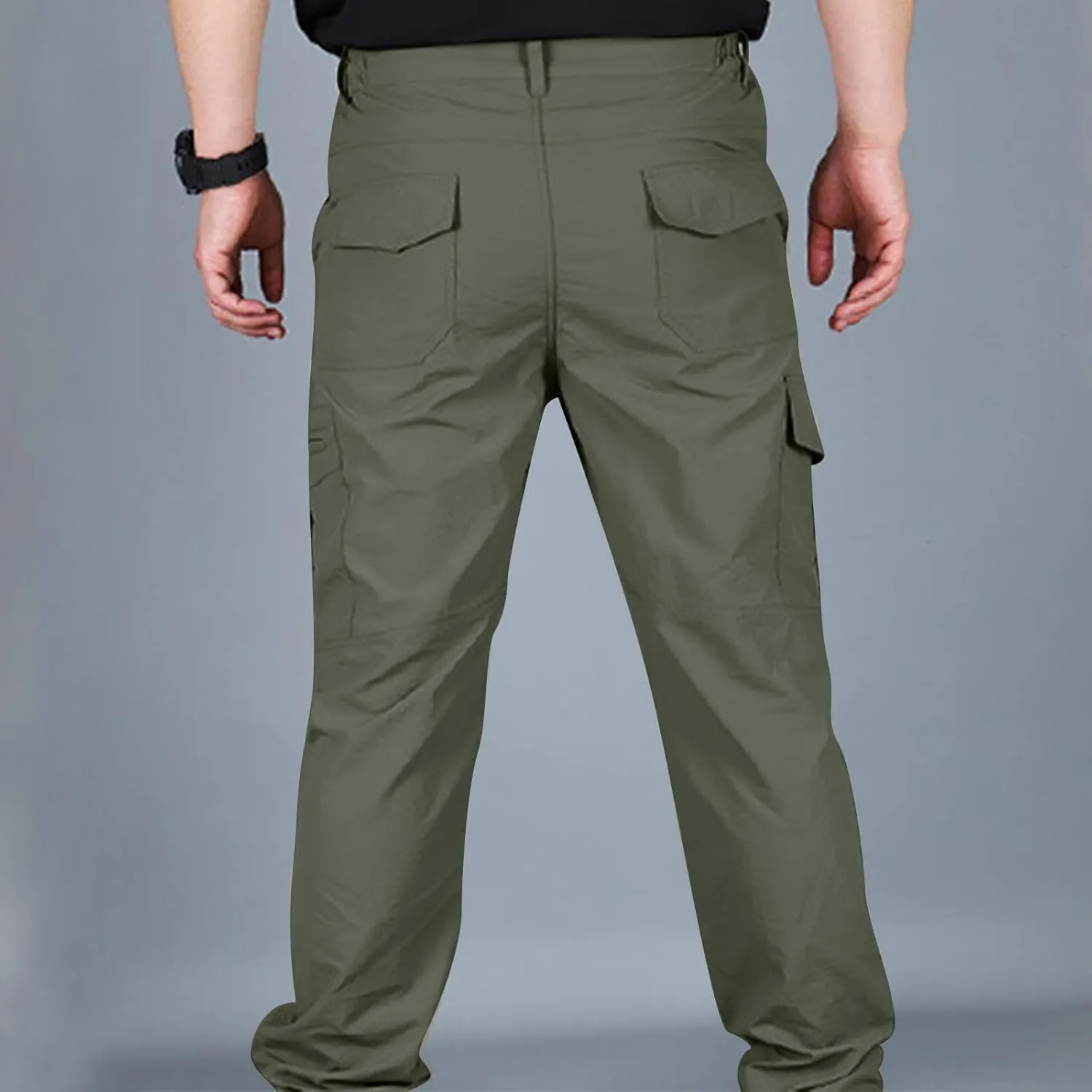Men's Tactical Pants, Water Resistant Cargo Pants, Lightweight Work Hiking Pants, Outdoor Athletic Military Army Pants