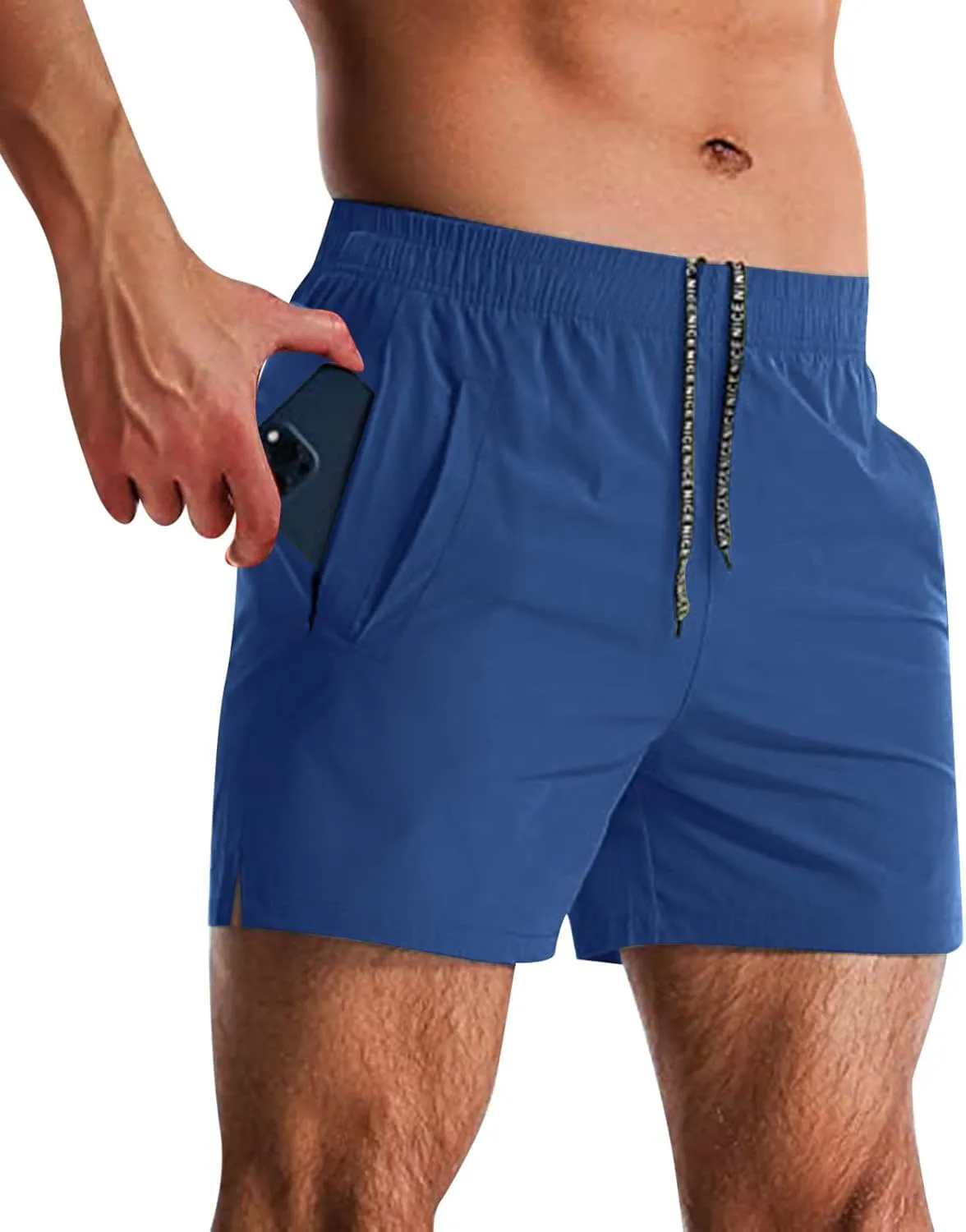 Men's Training Wide Leg Sport Shorts Bodybuilding Workout Athletic Shorts Sport Outdoor Running Lightweight Gym Short