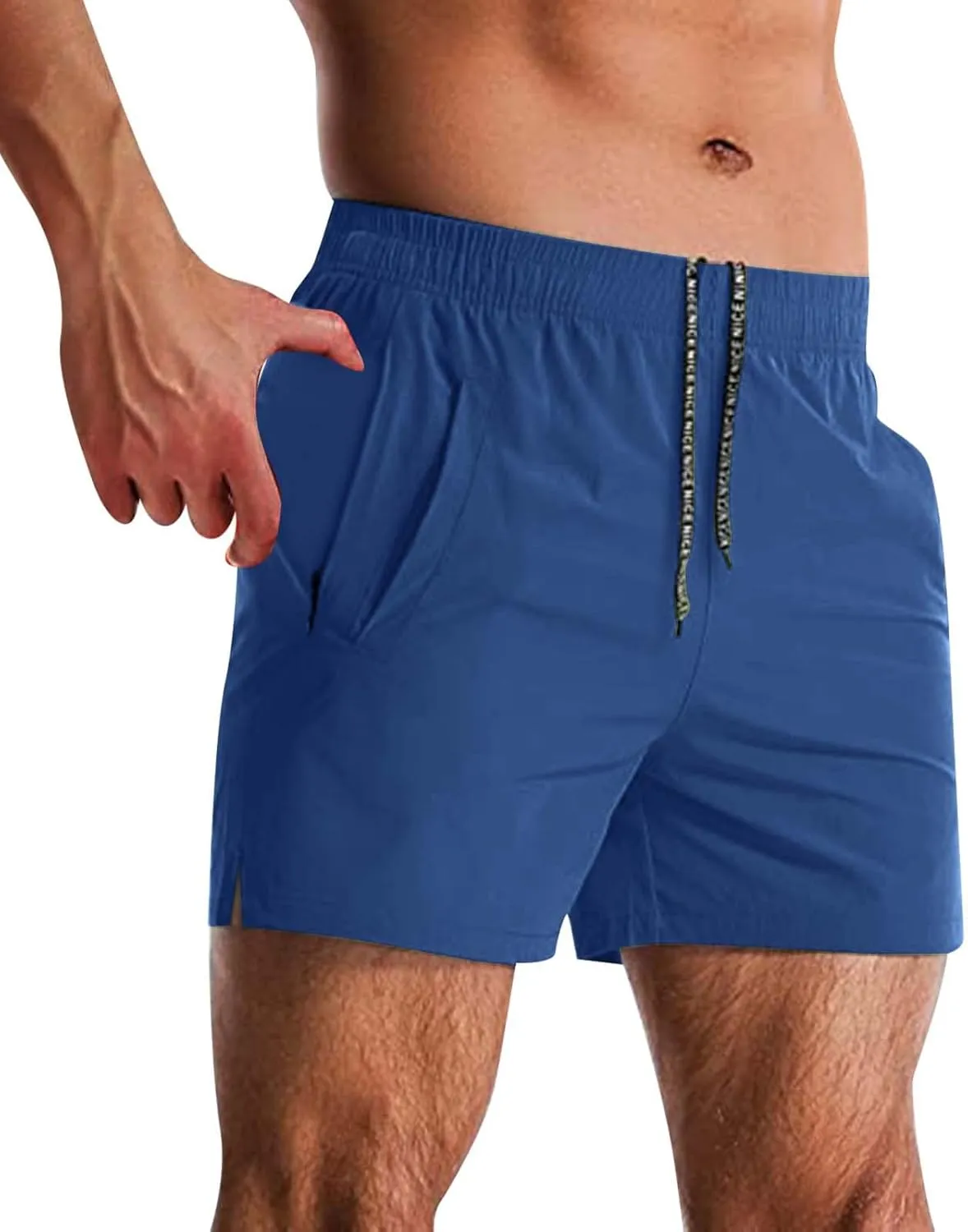 Men's Training Wide Leg Sport Shorts Bodybuilding Workout Athletic Shorts Sport Outdoor Running Lightweight Gym Short