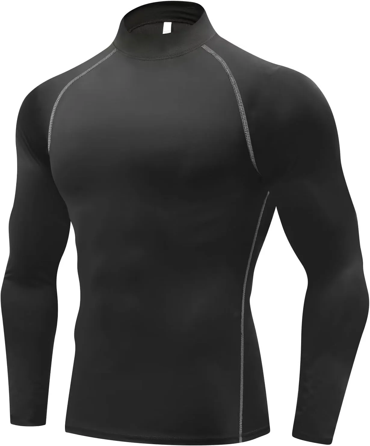 Men's Turtle Neck Compression Shirts for Men Ski Cycling Running Athletic Base Layer,Warm,Quick Dry