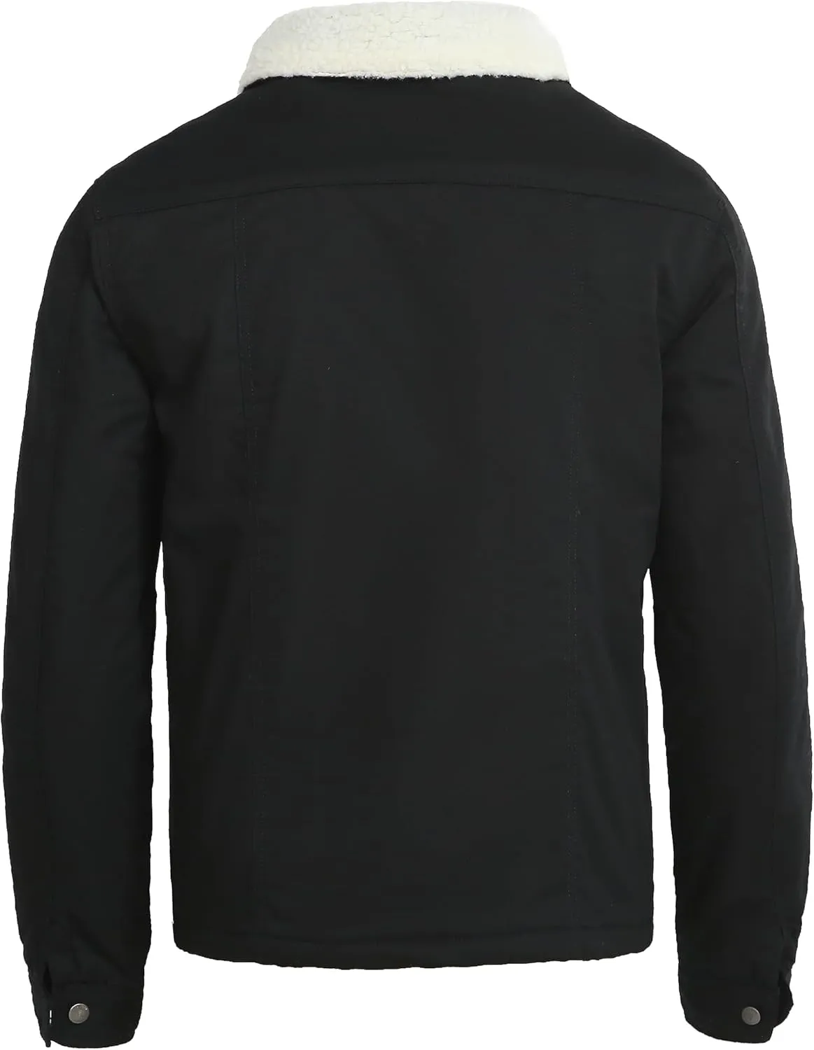 Men's Winter Jacket - Sherpa & Quilted Lining Options, Warm Military Trucker Coat