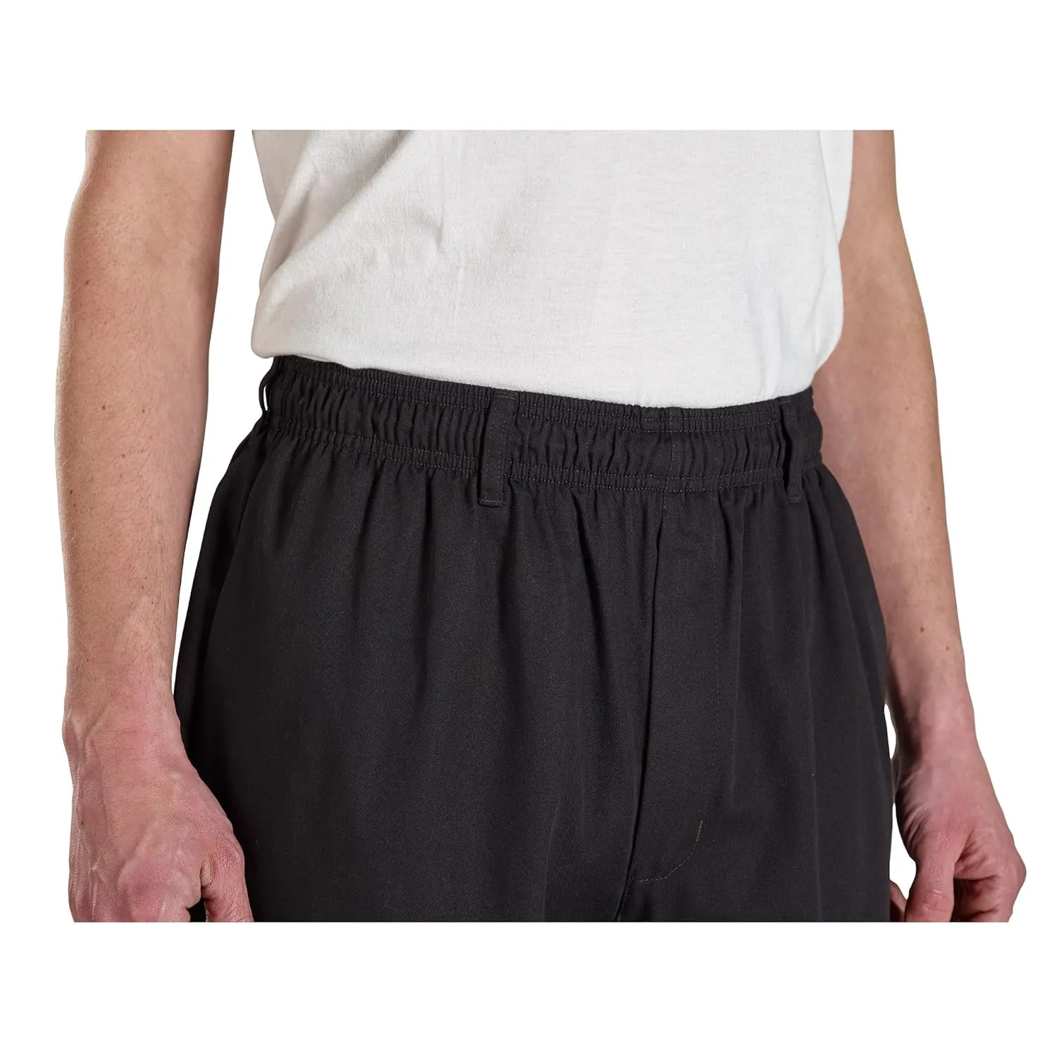 Mercer Culinary M60050BKL Millennia Men's Cook Pants, Large, Black