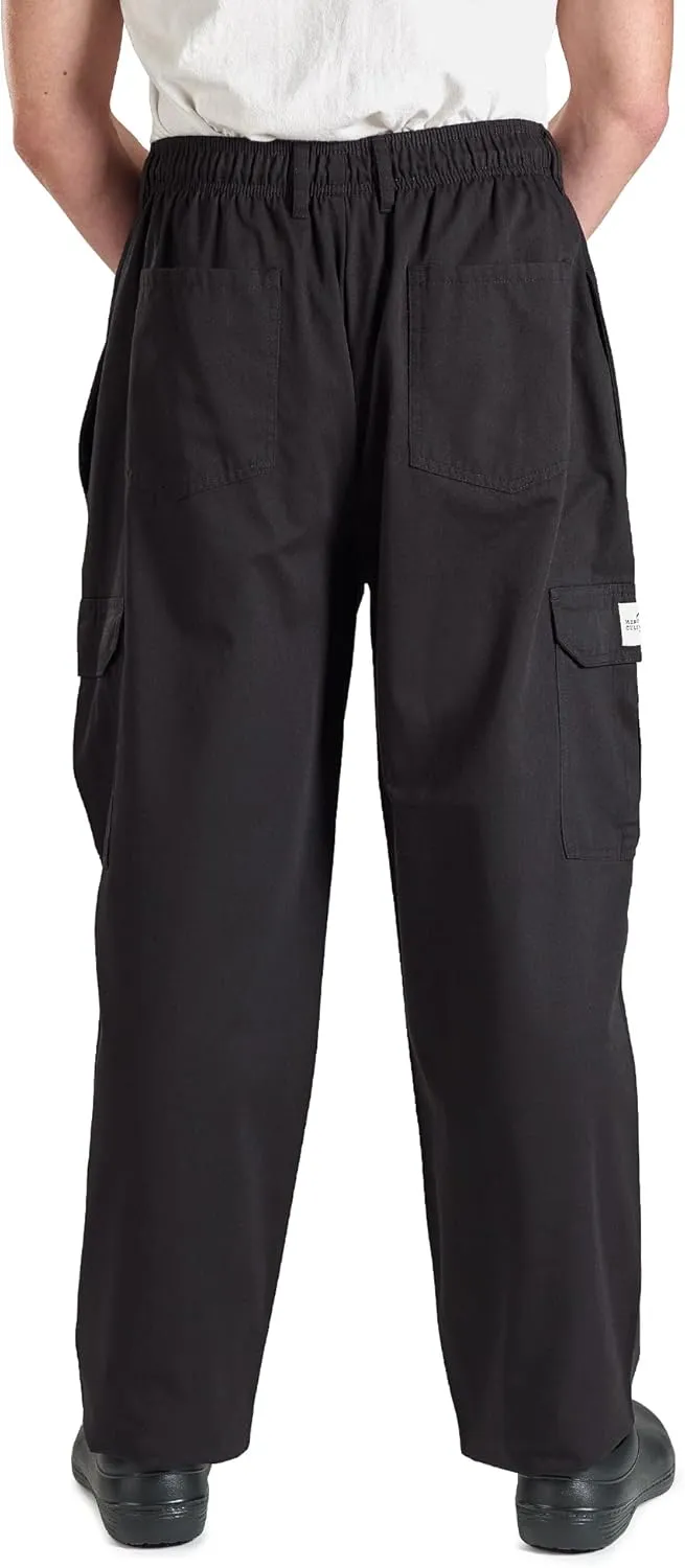 Mercer Culinary M61090BKL M6109BKL Genesis Men's Chef Cargo Pant, Large, Black