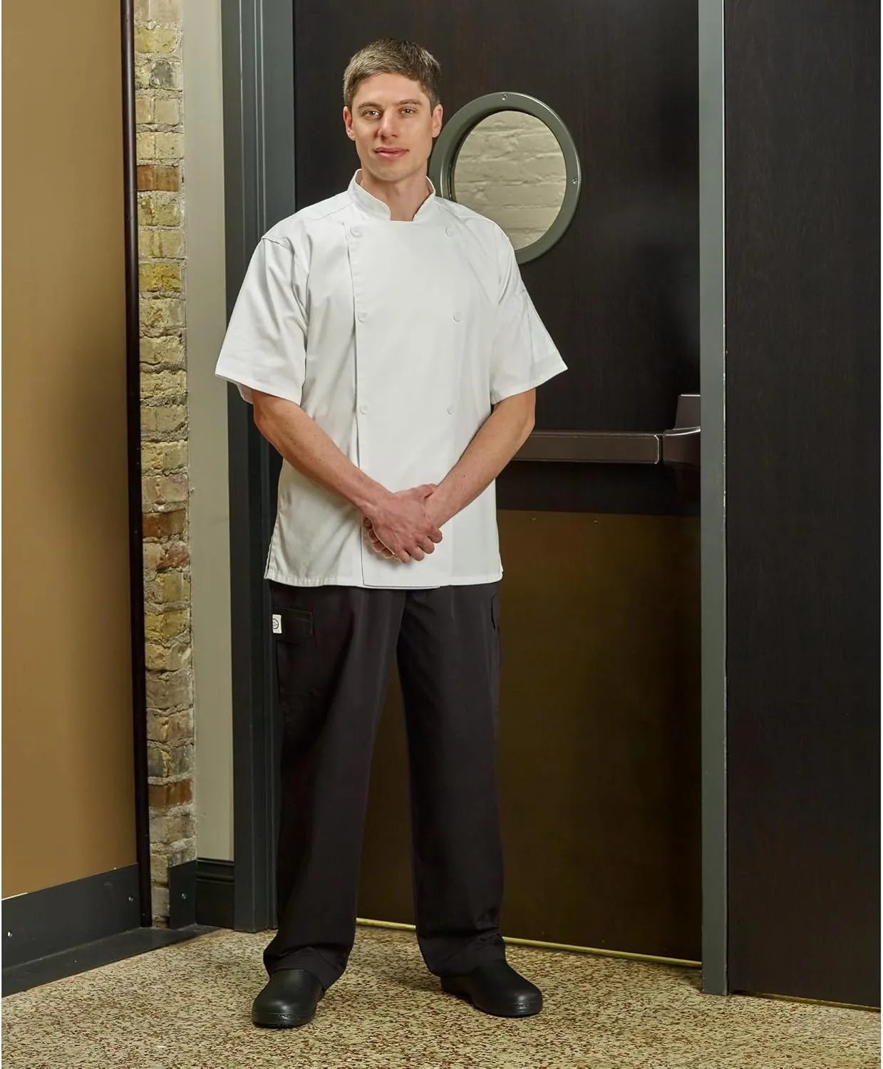 Mercer Culinary M61090BKL M6109BKL Genesis Men's Chef Cargo Pant, Large, Black