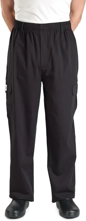 Mercer Culinary M61090BKL M6109BKL Genesis Men's Chef Cargo Pant, Large, Black