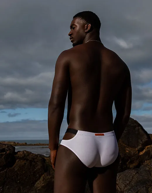 METALUX Black and White Swim Brief