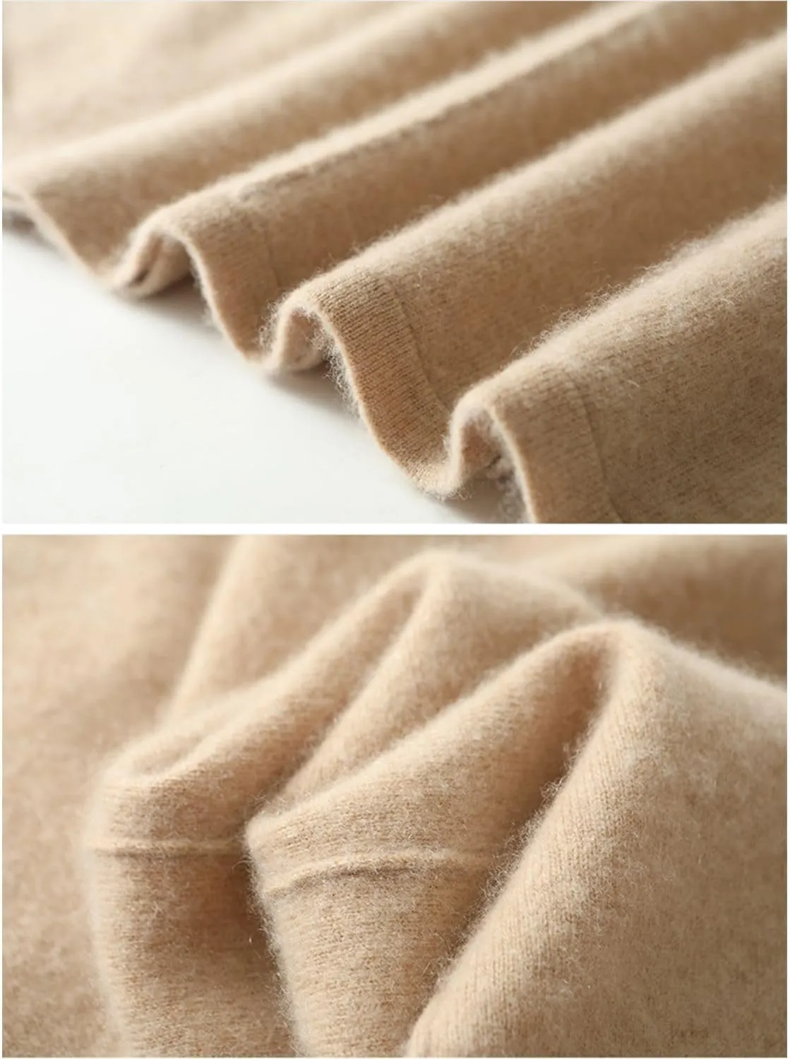 Mid Length Skirt Women Fall Winter 100% Merino Wool Knit Long Skirt Ribbed Elastic Solid Casual Warm Skirt