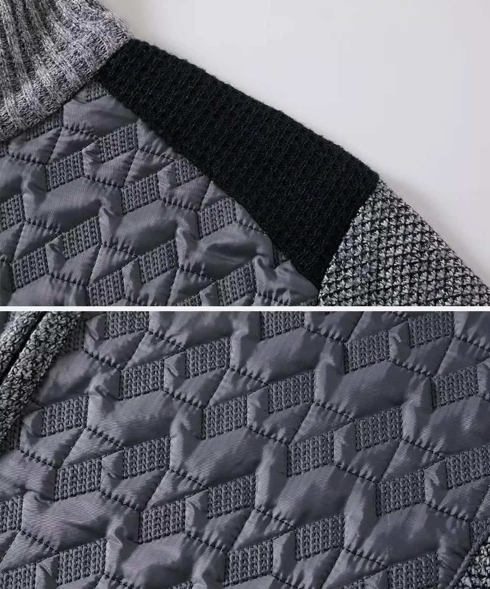 Msmsse Men's Knitted Cardigan Sweater Causal Thick Full Zip Sweaters for Men Coat