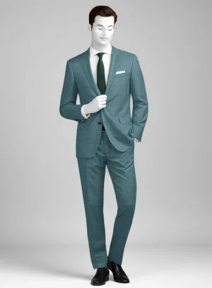 Napolean Gisde Glen Light Blue Wool Suit