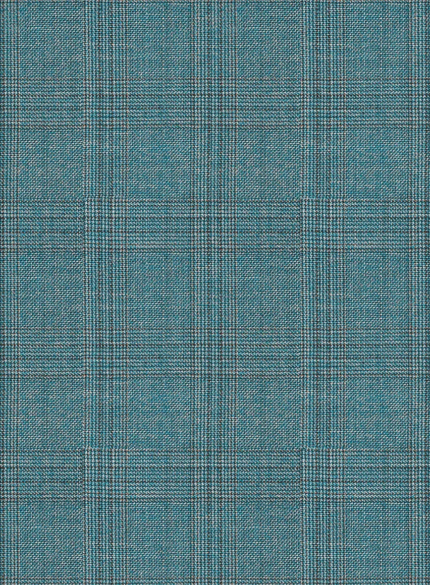 Napolean Gisde Glen Light Blue Wool Suit