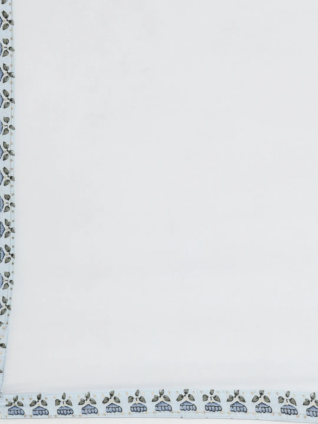 Neeru's Blue Regular Calf Length Printed Readymade Suits