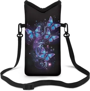 Neoprene Small Crossbody Bag with Adjustable Strap Water-Resistant Portable Cellphone Pouch for Travel, Outings