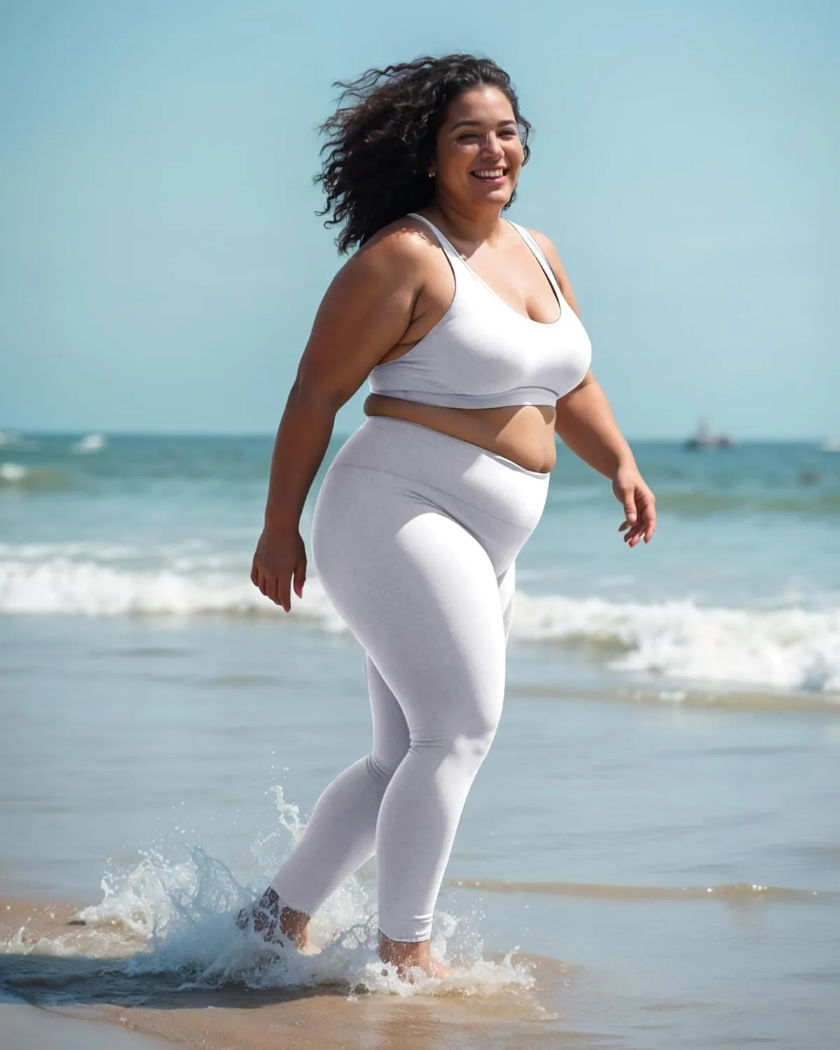 NexiEpoch Leggings for Women Plus Size-High Waisted L-XL-6XL Tummy Control Soft Yoga Pants for Workout Running