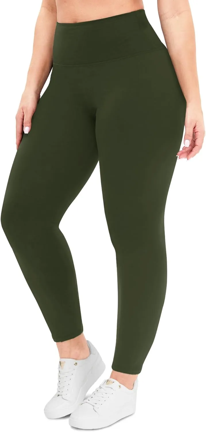 NexiEpoch Leggings for Women Plus Size-High Waisted L-XL-6XL Tummy Control Soft Yoga Pants for Workout Running