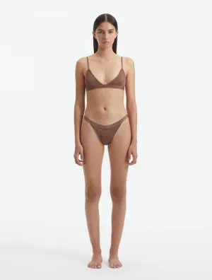 North Brown Bikini Top