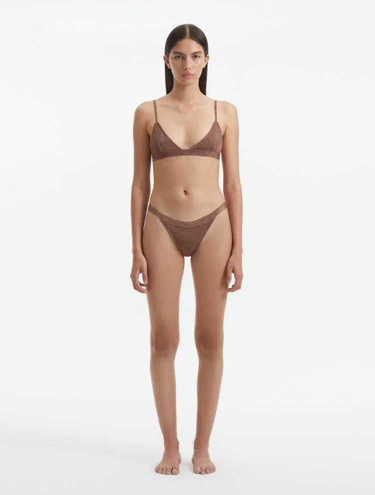 North Brown Bikini Top