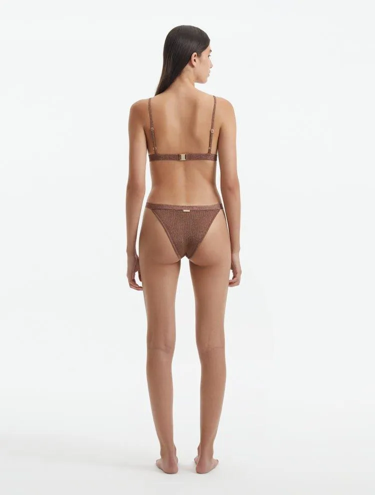 North Brown Bikini Top