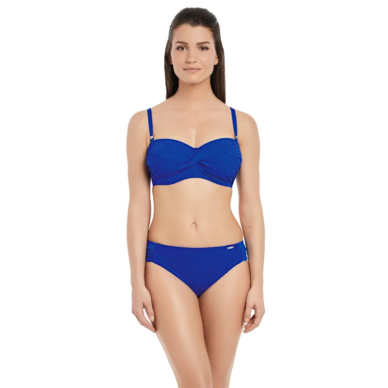 Ottawa Blue Twist Bandeau Multiway Bikini Top - Fantasie Swim