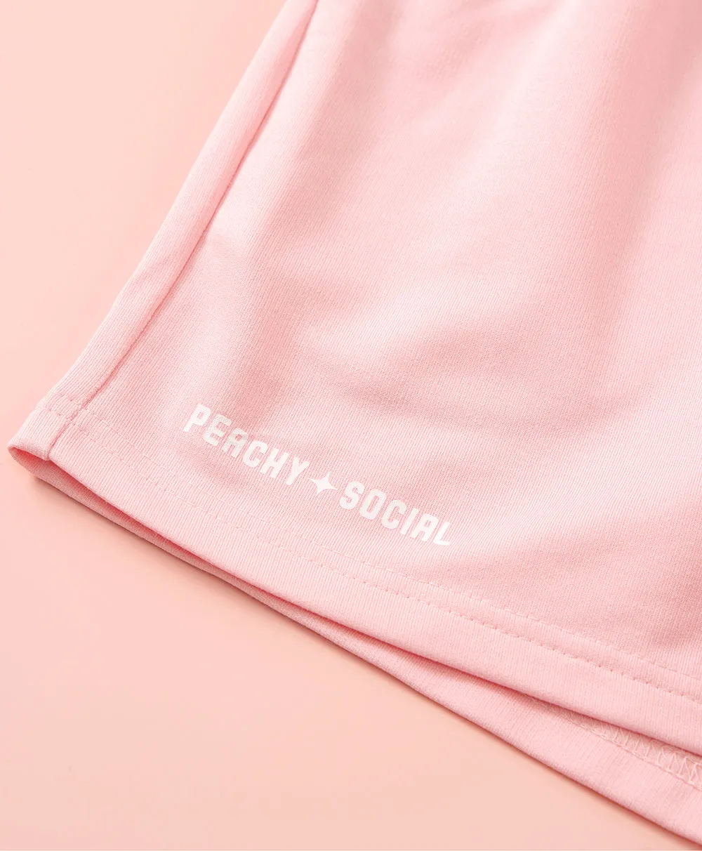 Peachy Social Sweatshorts