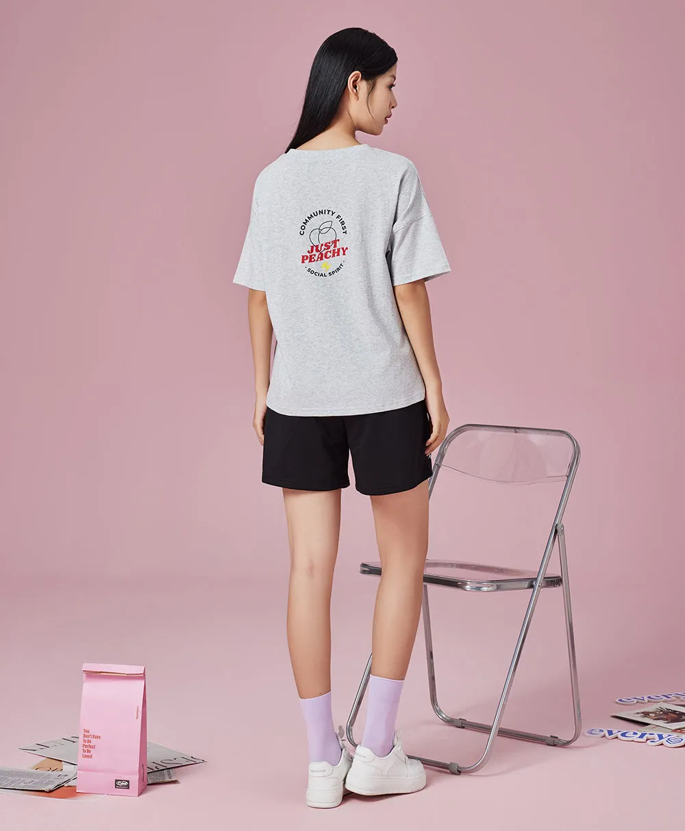 Peachy Social Sweatshorts