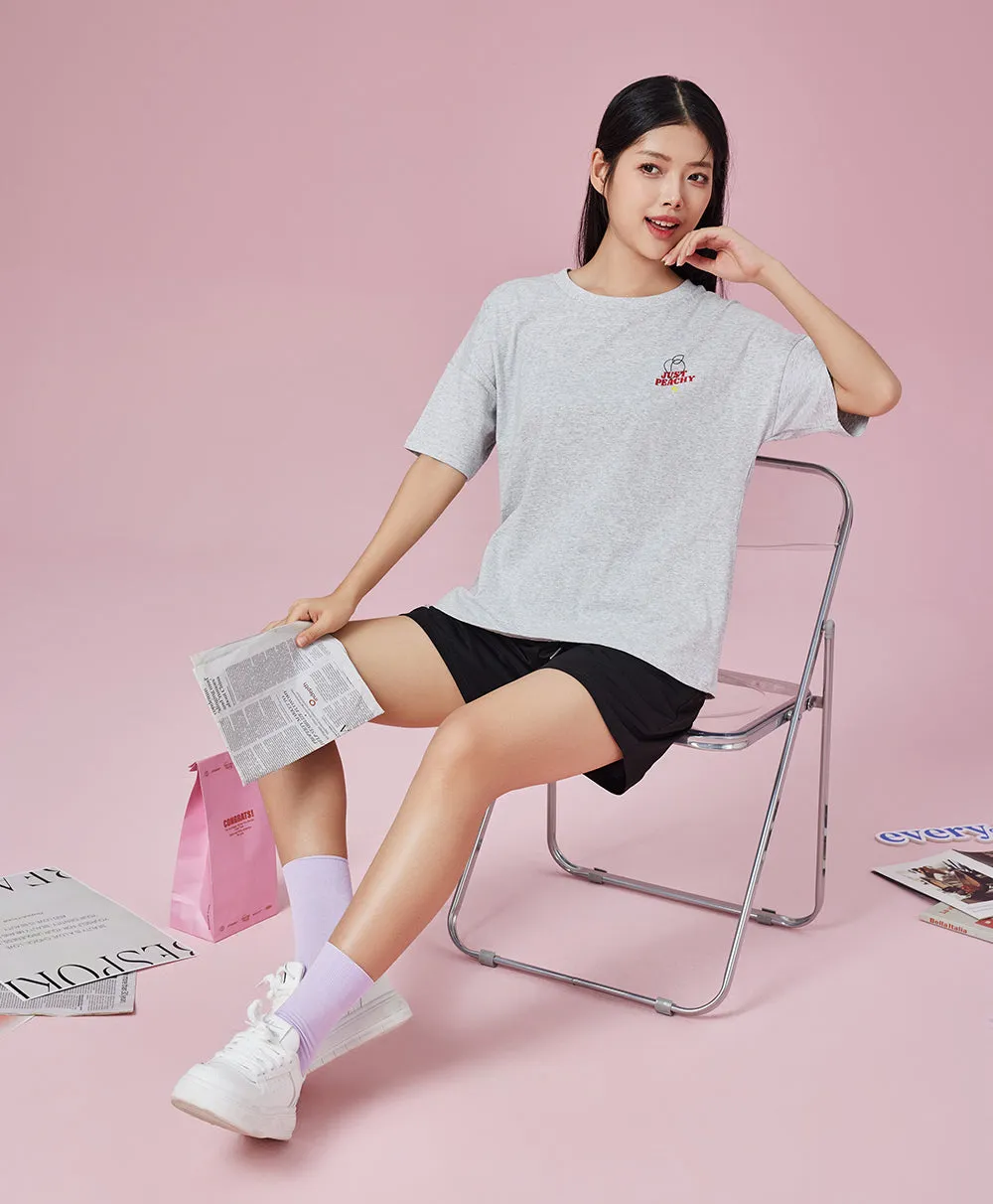 Peachy Social Sweatshorts