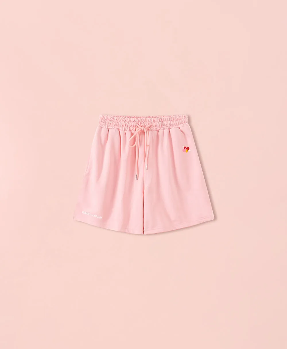 Peachy Social Sweatshorts