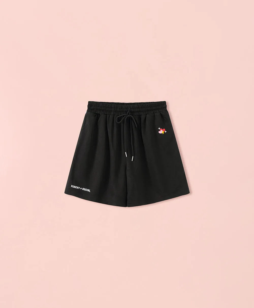 Peachy Social Sweatshorts