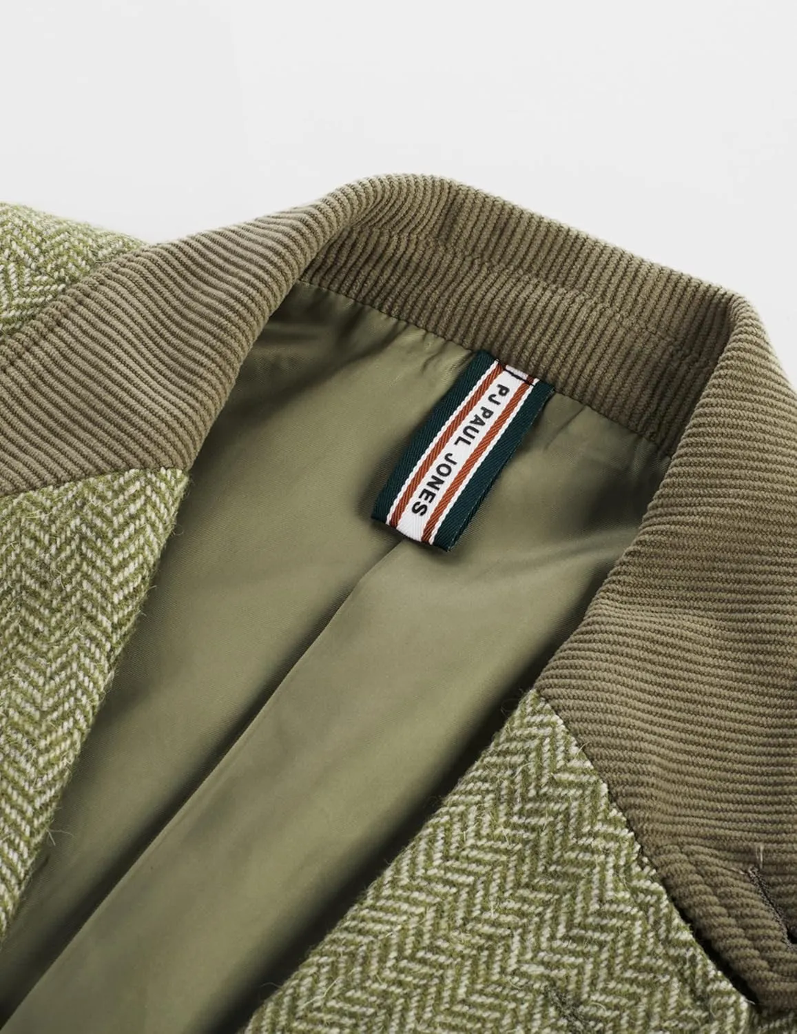 PJ PAUL JONES Mens Herringbone Blazer Vintage Tweed Wool Blend Sport Coat Jacket