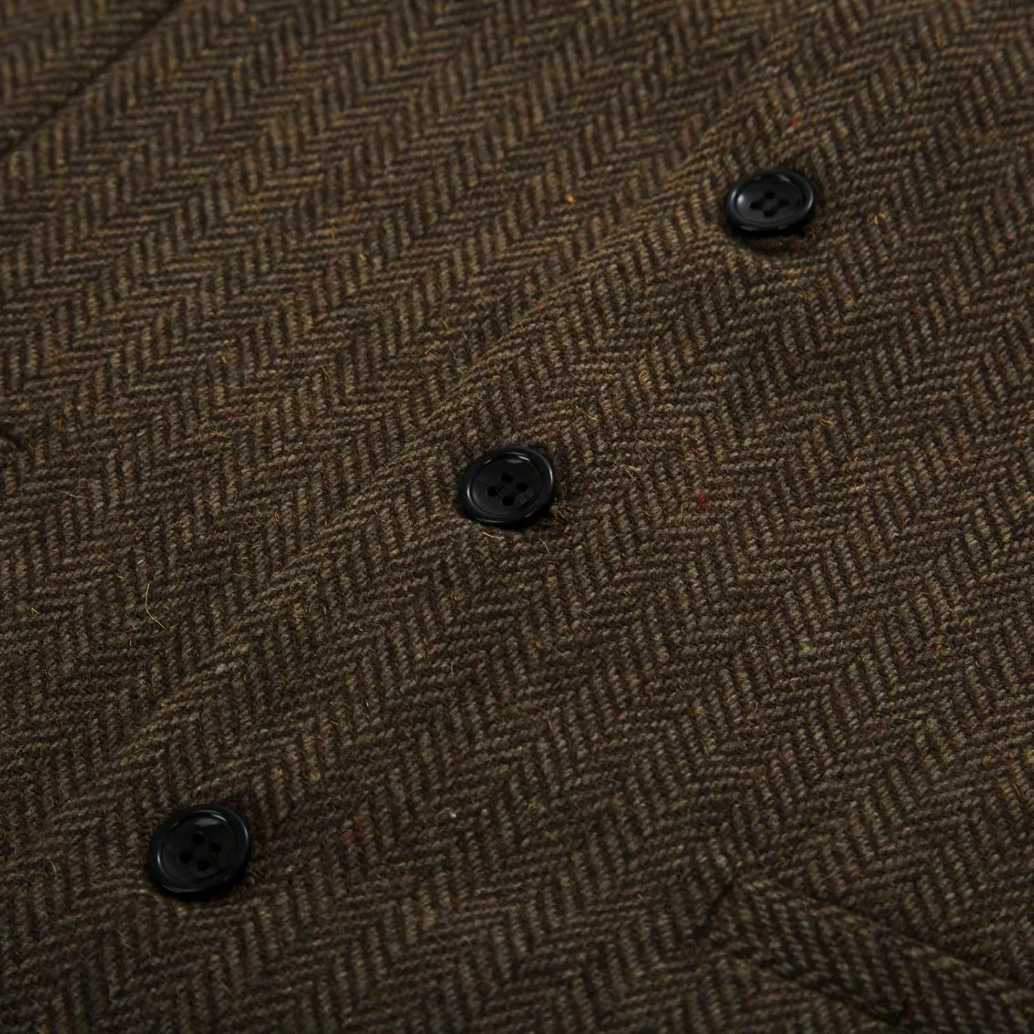 PJ PAUL JONES Men's Herringbone Tweed Suit Vest Casual Wool Blend Waistcoat