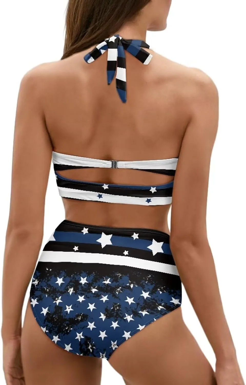 Plus Size Bathing Suit for Women Tummy Control High Waisted Bikini Sets for Women Size S-2XL