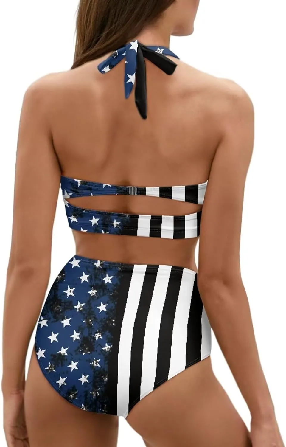 Plus Size Bathing Suit for Women Tummy Control High Waisted Bikini Sets for Women Size S-2XL