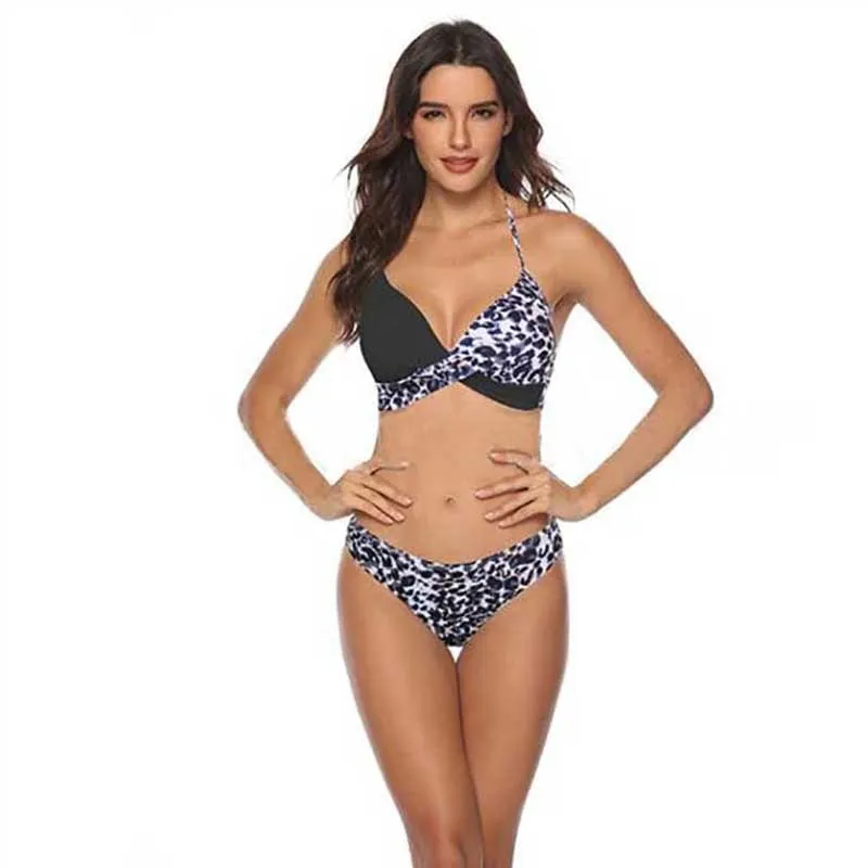 Prairie Chic 2 pc Sexy Bikini Set Brazilian Bathing Suit Green Leaves PatchWork Pattern Plus Size available