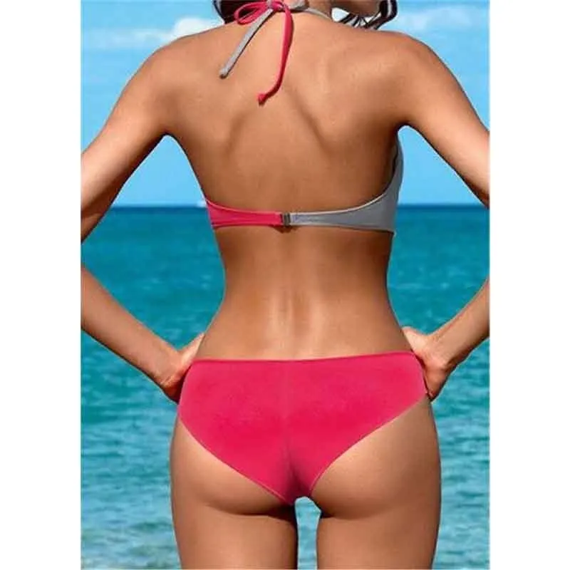 Prairie Chic 2 pc Sexy Bikini Set Brazilian Bathing Suit Green Leaves PatchWork Pattern Plus Size available