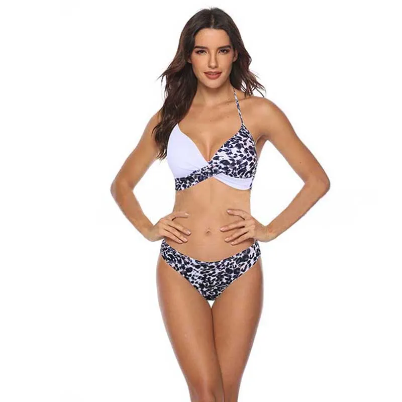 Prairie Chic 2 pc Sexy Bikini Set Brazilian Bathing Suit Green Leaves PatchWork Pattern Plus Size available
