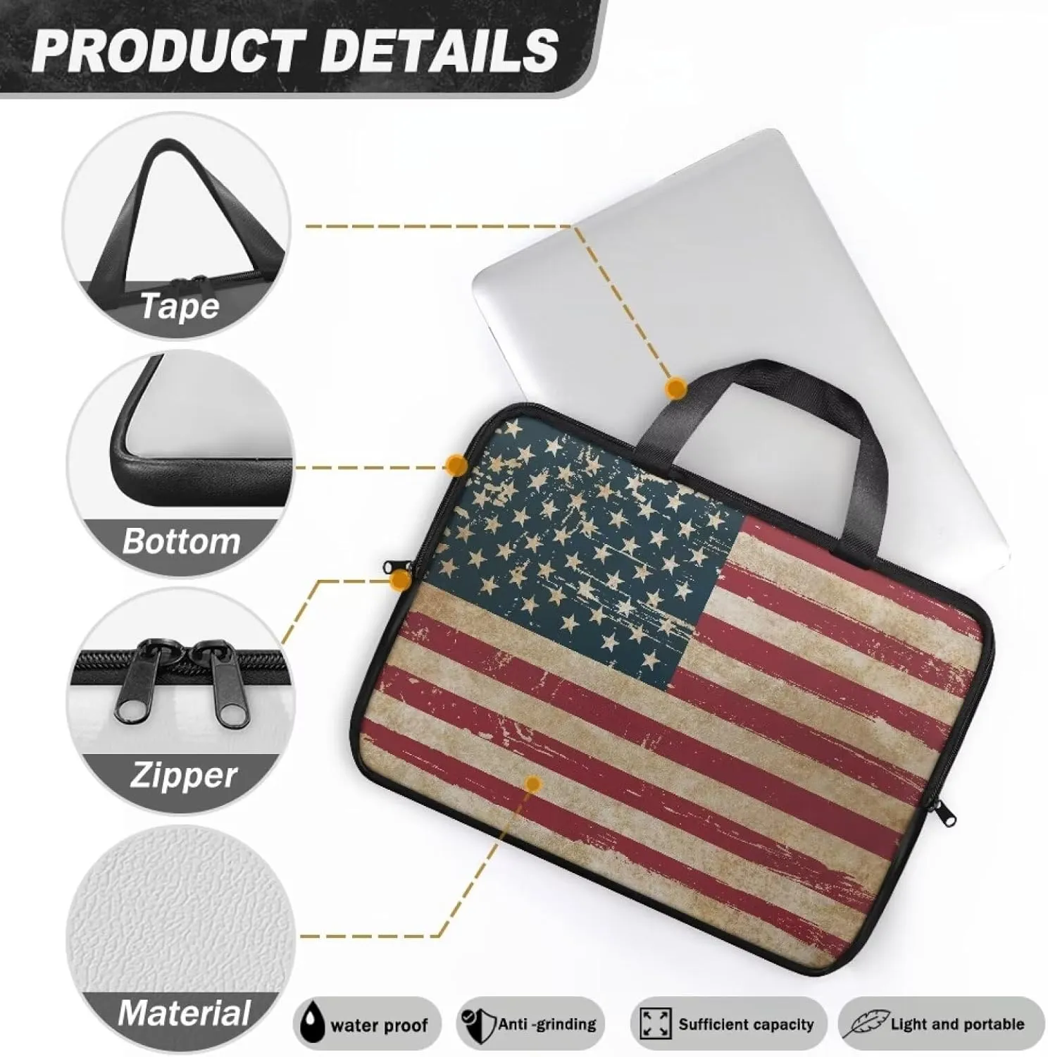 Protective Laptop Sleeve, Laptop Bag For Women, Water-Resistant Computer Bags For Laptops For Women