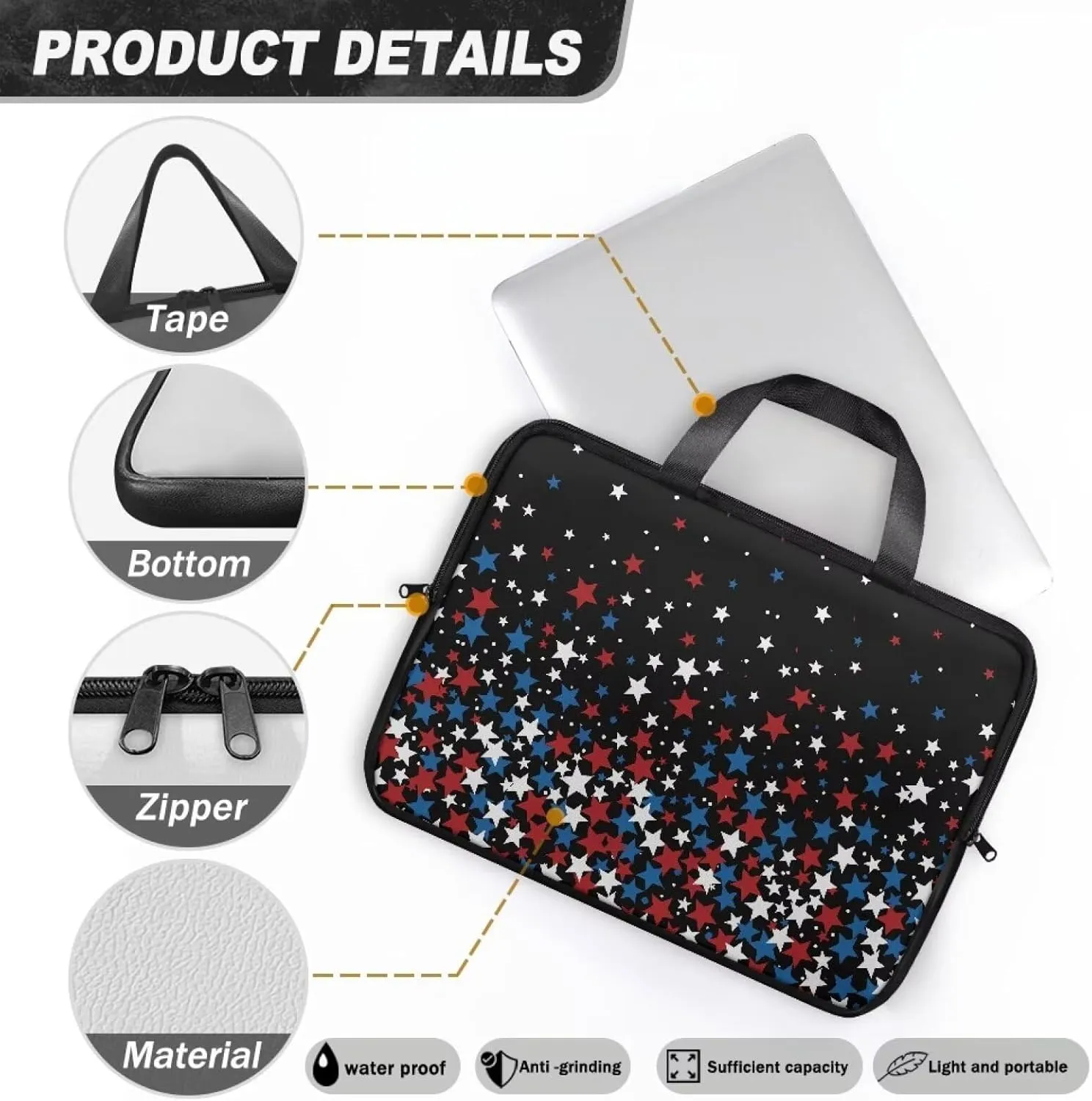 Protective Laptop Sleeve, Laptop Bag For Women, Water-Resistant Computer Bags For Laptops For Women