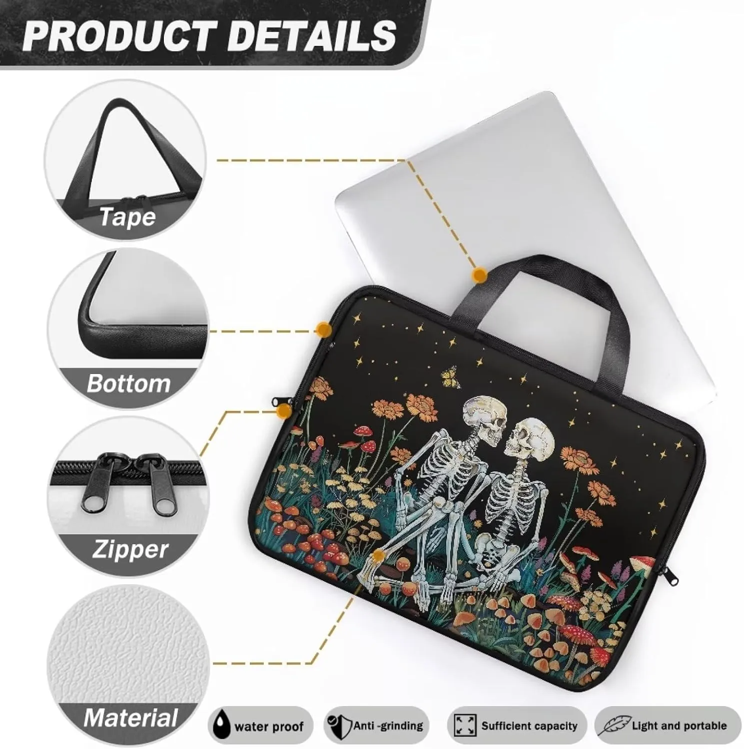 PU Leather Laptop Bag Leather Water-Resistant Laptop Bags Designer 10 12 15 17 Inch