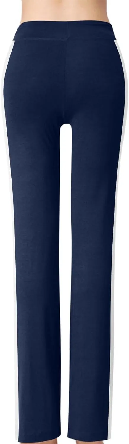 Rayon Pants for Women Fall Summer Loose Fit Track Gym Running High Cut Straight Leg Long Leg Pants Women 2025