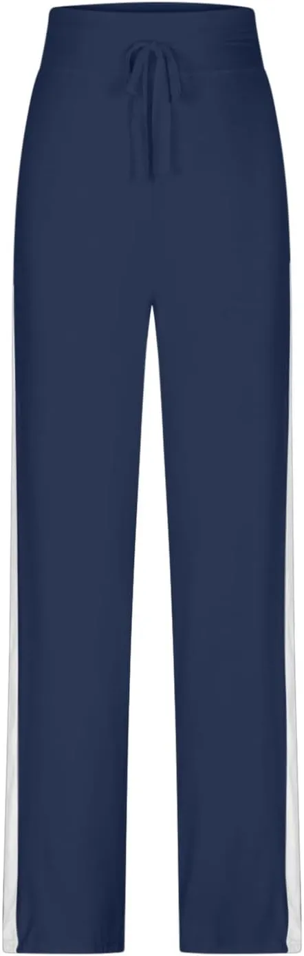 Rayon Pants for Women Fall Summer Loose Fit Track Gym Running High Cut Straight Leg Long Leg Pants Women 2025