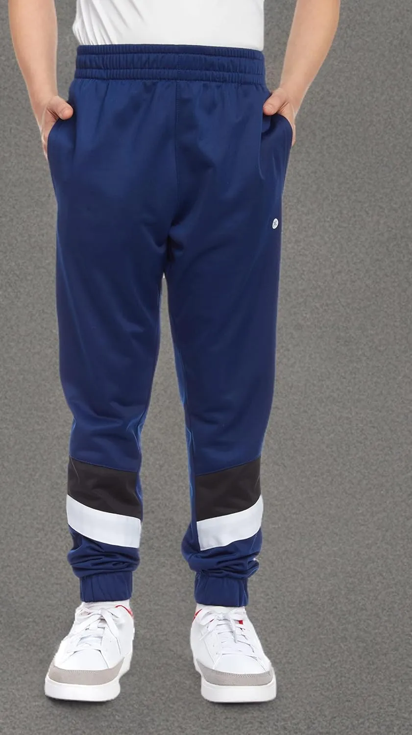 RBX Boys Sweatpants - 2 Pack Stretch Performance Tricot Activewear Boys Joggers Athletic Pants with Side Pockets (Size: 4-20)