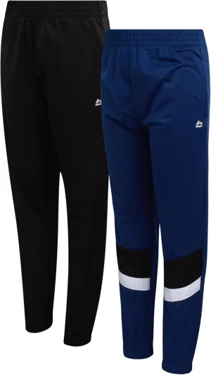 RBX Boys Sweatpants - 2 Pack Stretch Performance Tricot Activewear Boys Joggers Athletic Pants with Side Pockets (Size: 4-20)