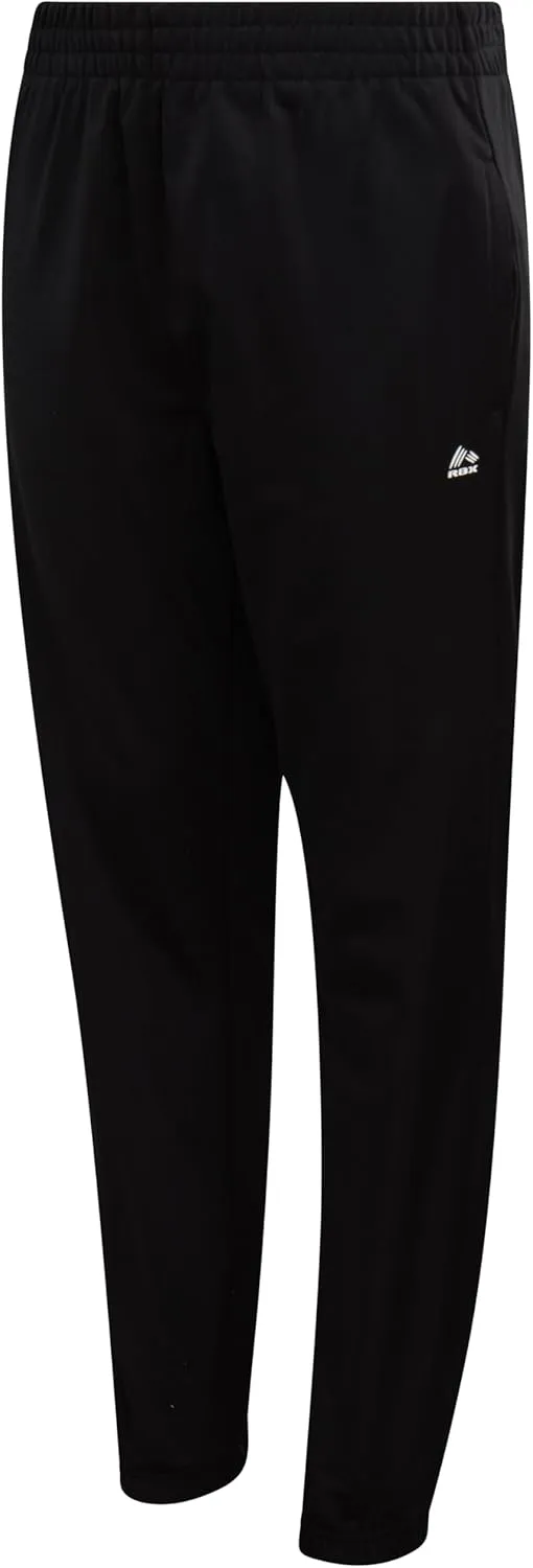 RBX Boys Sweatpants - 2 Pack Stretch Performance Tricot Activewear Boys Joggers Athletic Pants with Side Pockets (Size: 4-20)