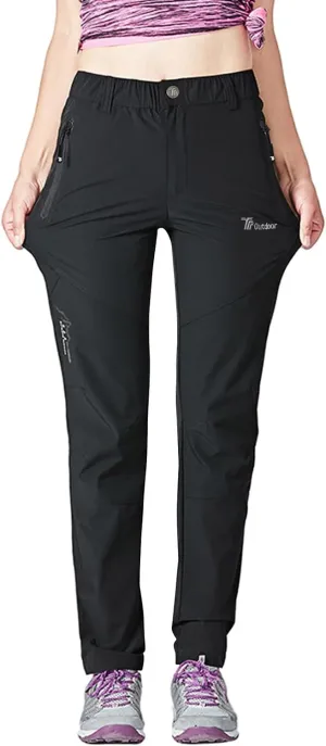 Rdruko Women's Hiking Pants Lightweight Quick Dry Water Resistant Outdoor Travel Fishing Pants with Pockets