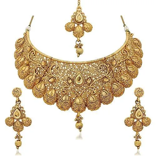 Reeva Gold Plated Necklace Sets For Women